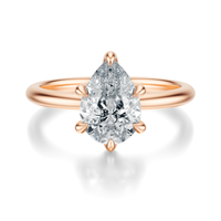 THE GRACE Pear Hidden Halo Ring