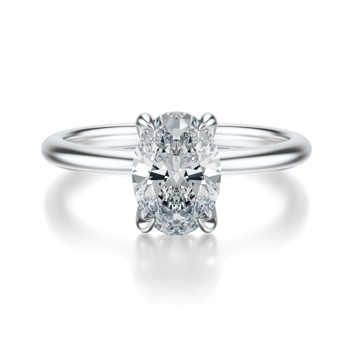 THE GRACE Oval Hidden Halo Ring
