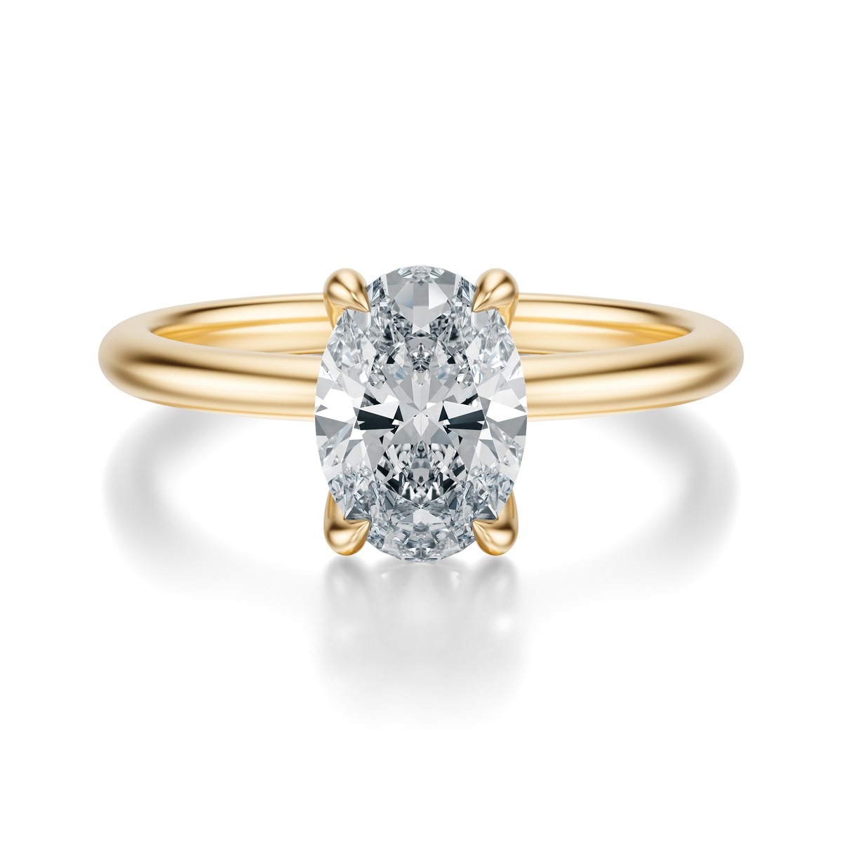 THE GRACE Oval Hidden Halo Ring