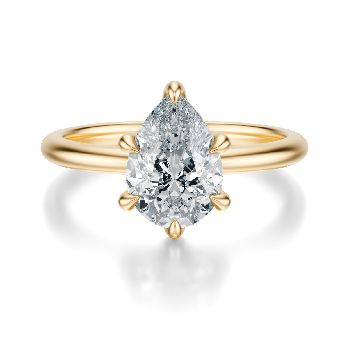 THE GRACE Pear Hidden Halo Ring
