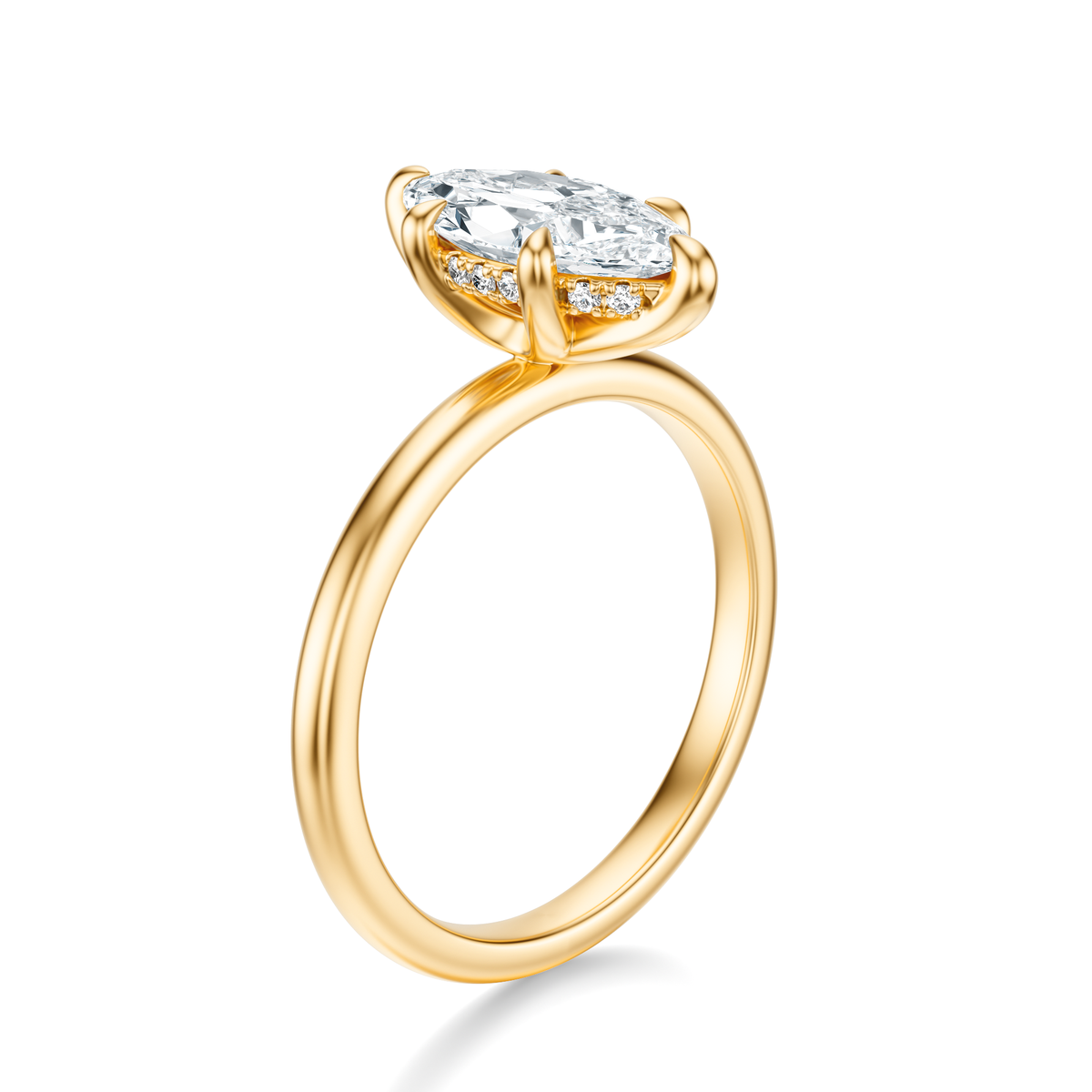 THE GRACE Marquise Hidden Halo Ring