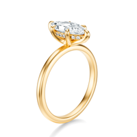 THE GRACE Marquise Hidden Halo Ring