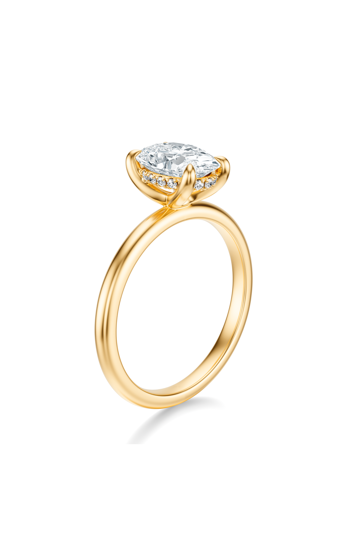 THE GRACE Oval Hidden Halo Ring