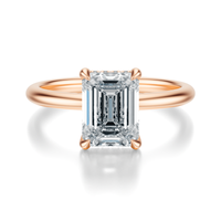 THE GRACE Emerald Hidden Halo Ring