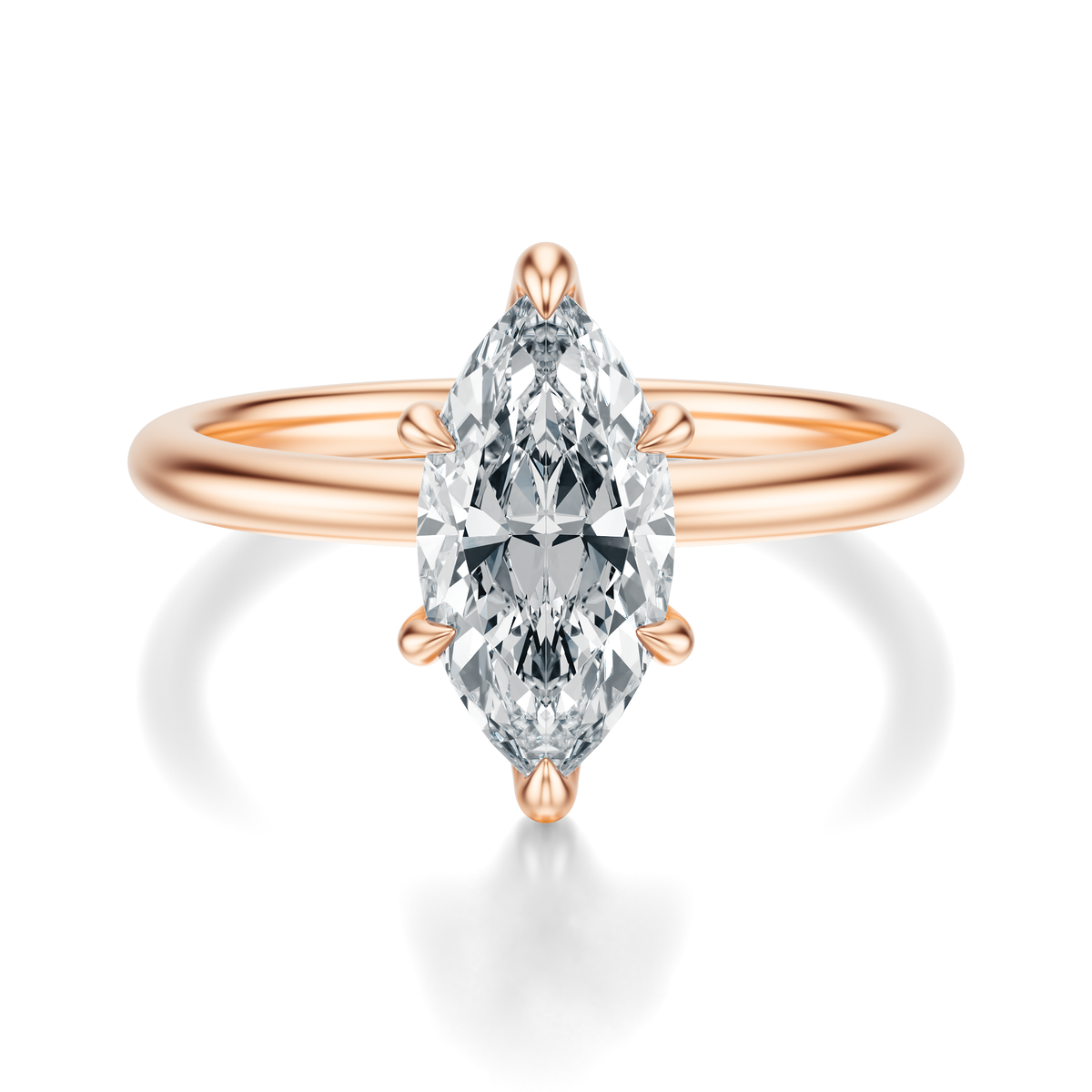 THE GRACE Marquise Hidden Halo Ring