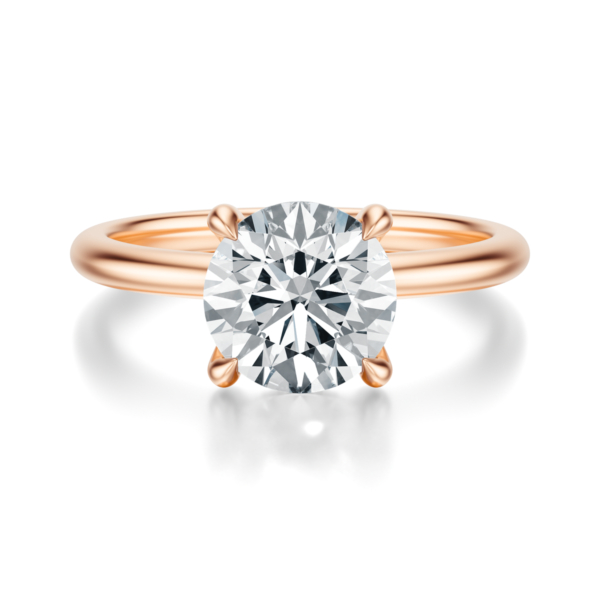 THE GRACE Round Hidden Halo Ring