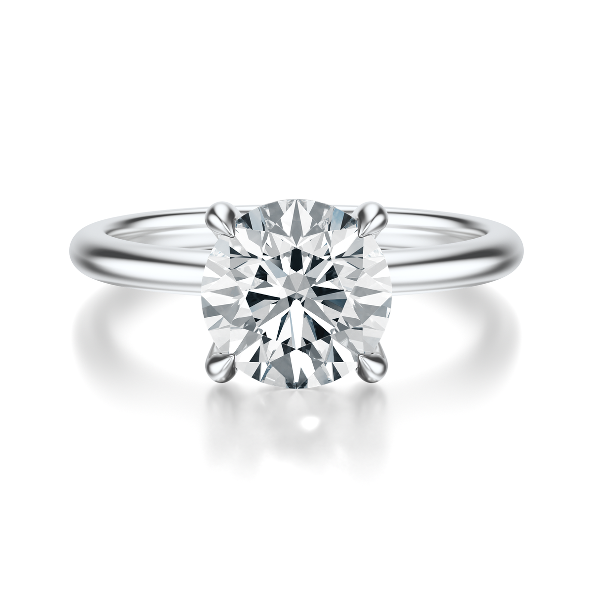 THE GRACE Round Hidden Halo Ring