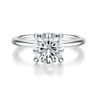 THE GRACE Round Hidden Halo Ring