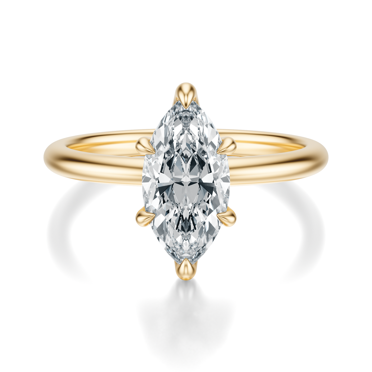 THE GRACE Marquise Hidden Halo Ring