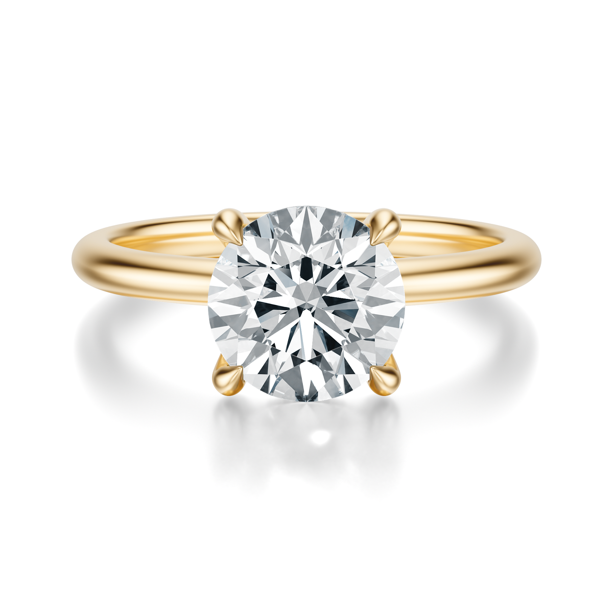 THE GRACE Round Hidden Halo Ring