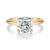 THE GRACE Round Hidden Halo Ring