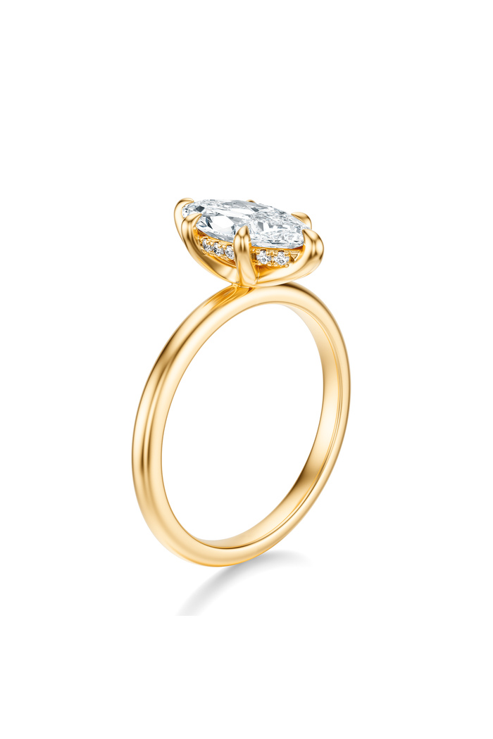 THE GRACE Marquise Hidden Halo Ring