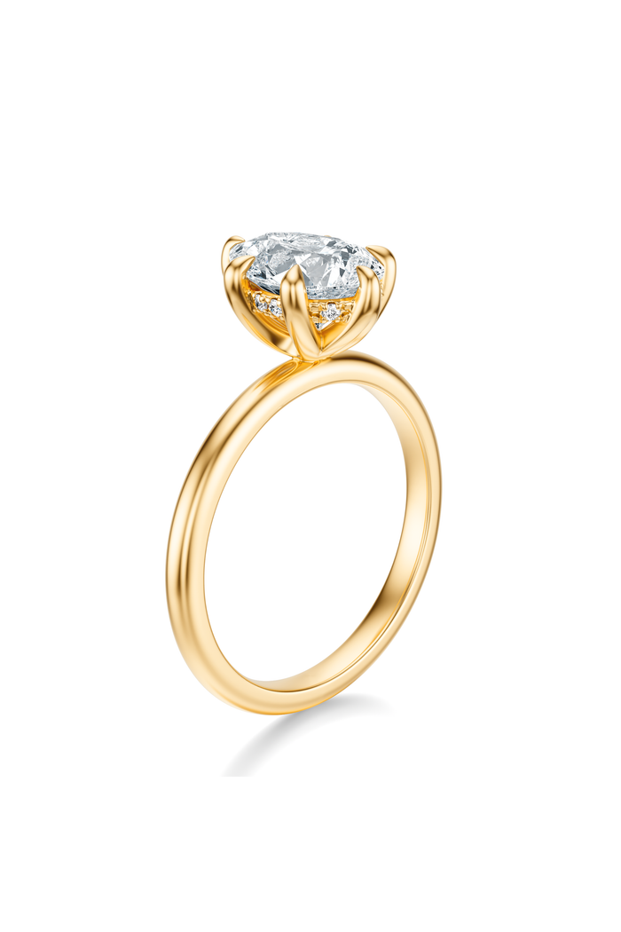 THE GRACE Pear Hidden Halo Ring