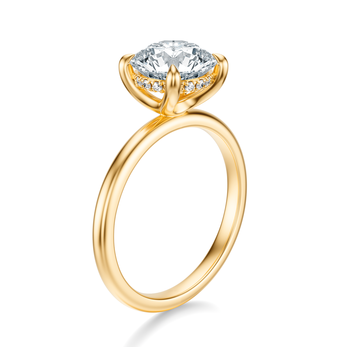 THE GRACE Round Hidden Halo Ring