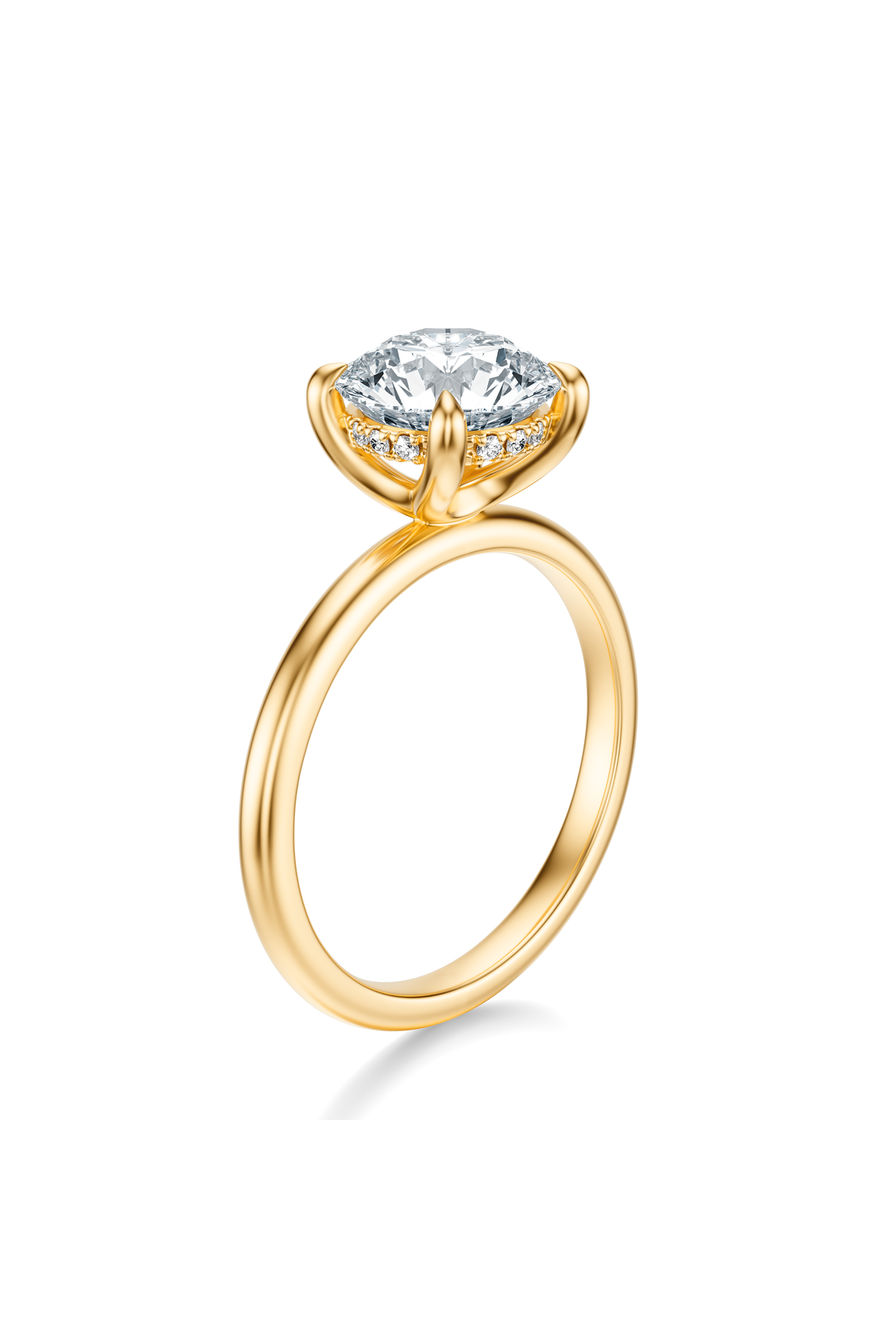 THE GRACE Round Hidden Halo Ring