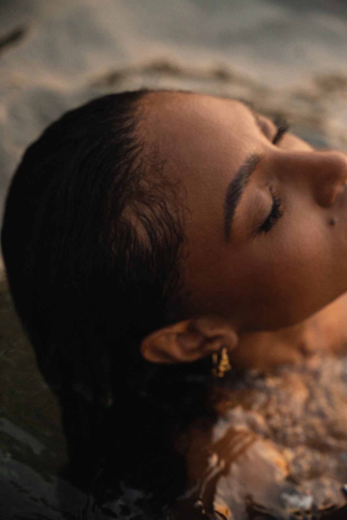 THE SORREL Hibiscus Diamond Hoop Earrings III