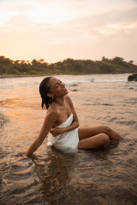 THE SORREL Hibiscus Diamond Hoop Earrings III