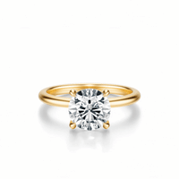 THE GRACE Cushion Hidden Halo Ring