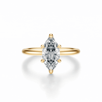 THE GRACE Marquise Hidden Halo Ring