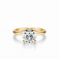 THE GRACE Round Hidden Halo Ring