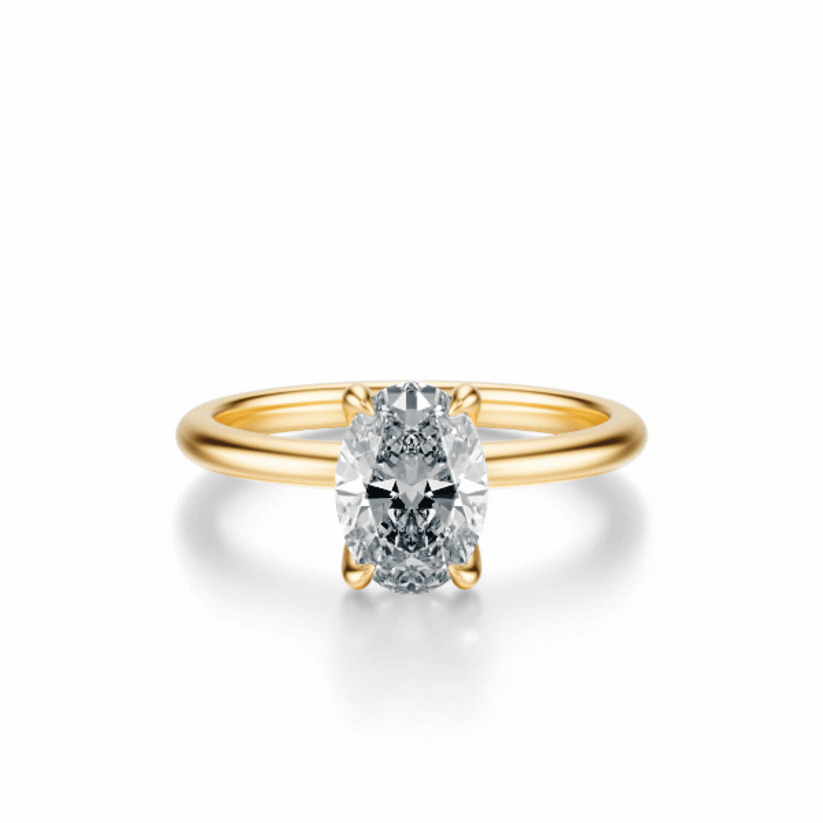 THE GRACE Oval Hidden Halo Ring