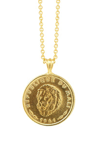 THE MALI Lion Coin Necklace
