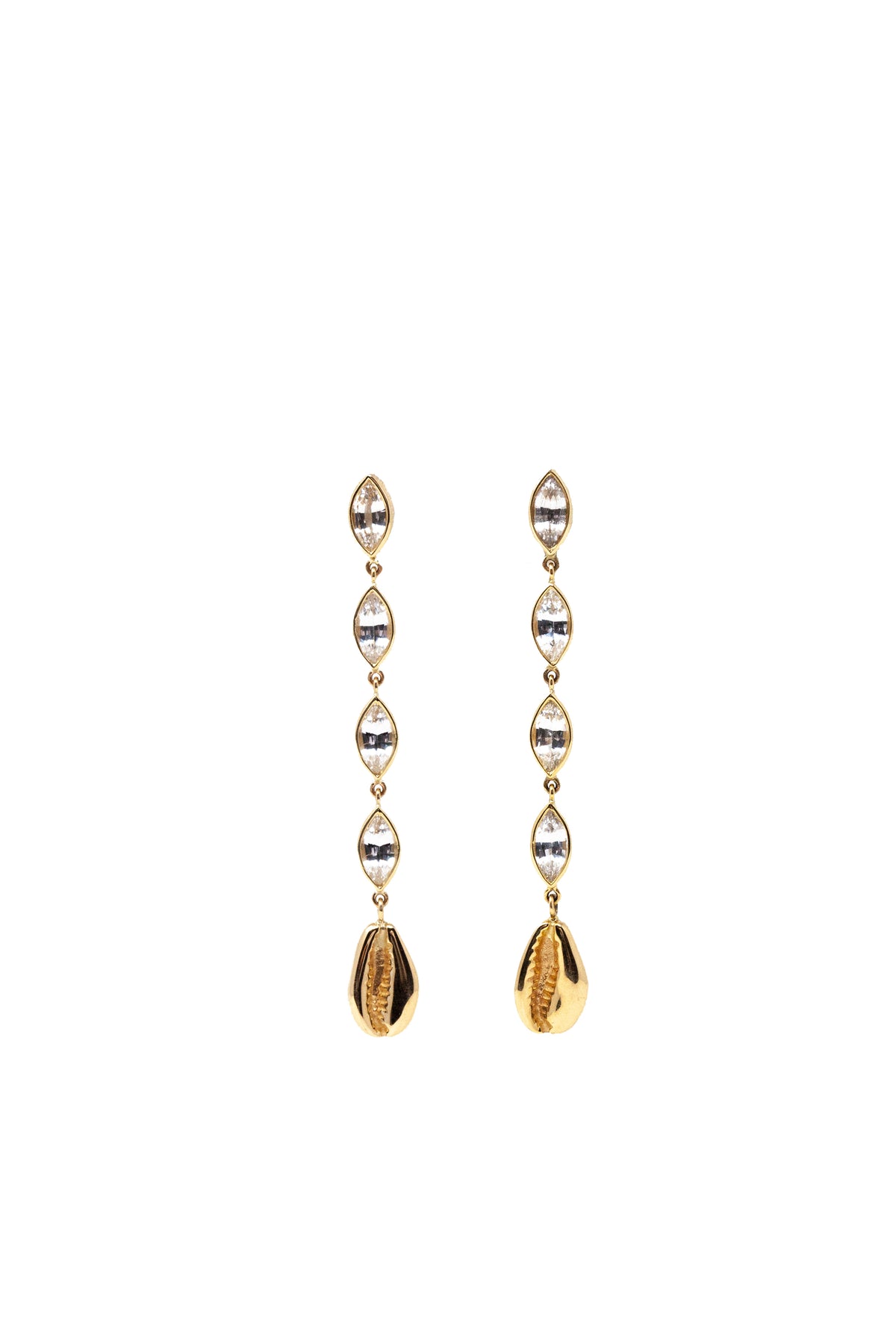 THE COWRIE Sapphire Drop Earrings II