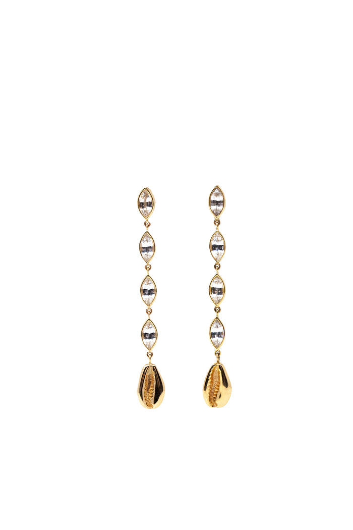 THE COWRIE Sapphire Drop Earrings II