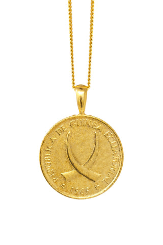 THE ANGOLA Kwanza Coin Necklace