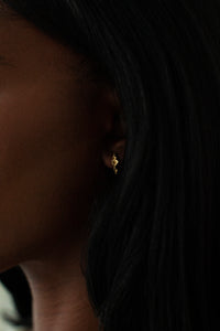 THE SORREL Hibiscus Diamond Hoop Earrings I