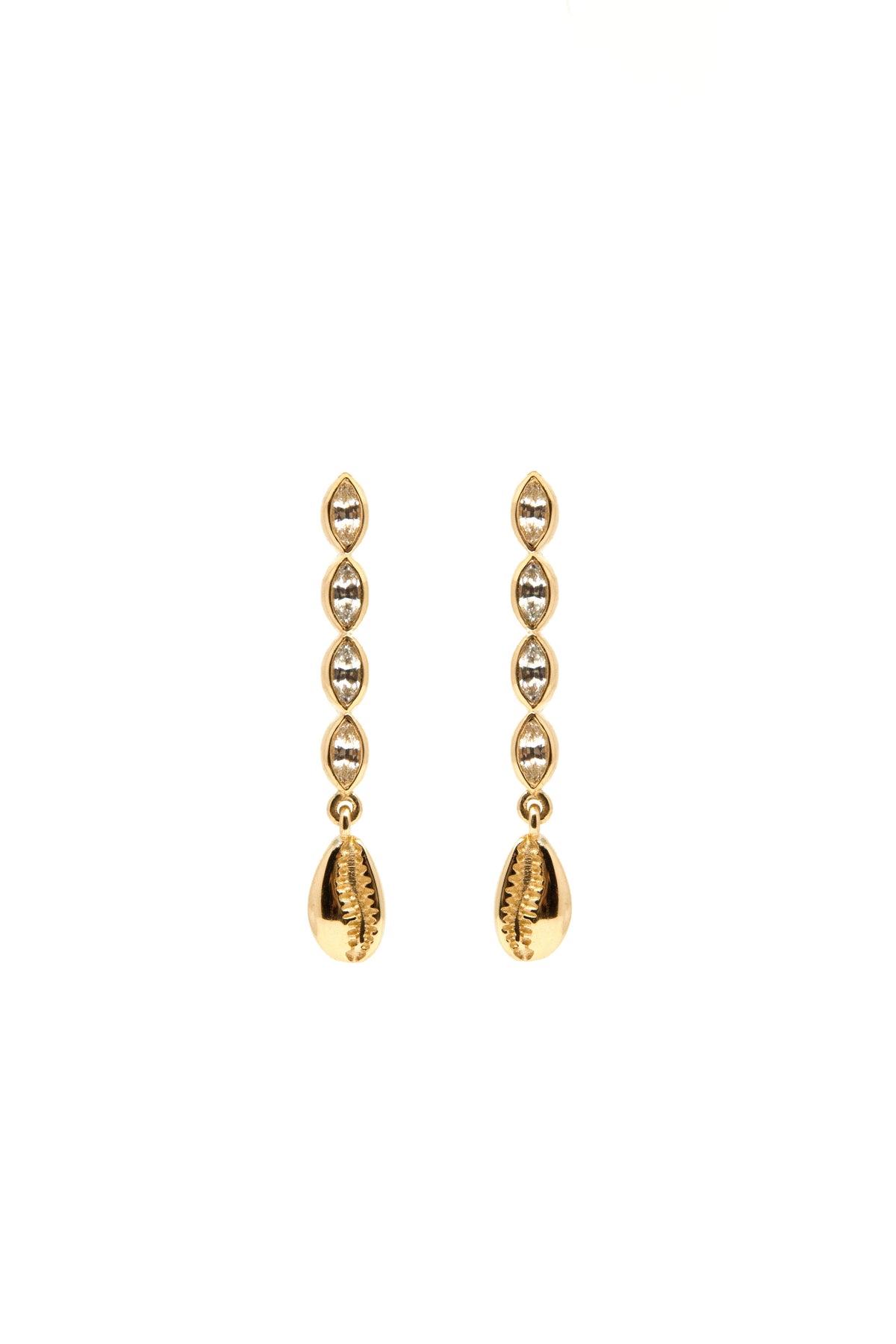 THE COWRIE Sapphire Drop Earrings I