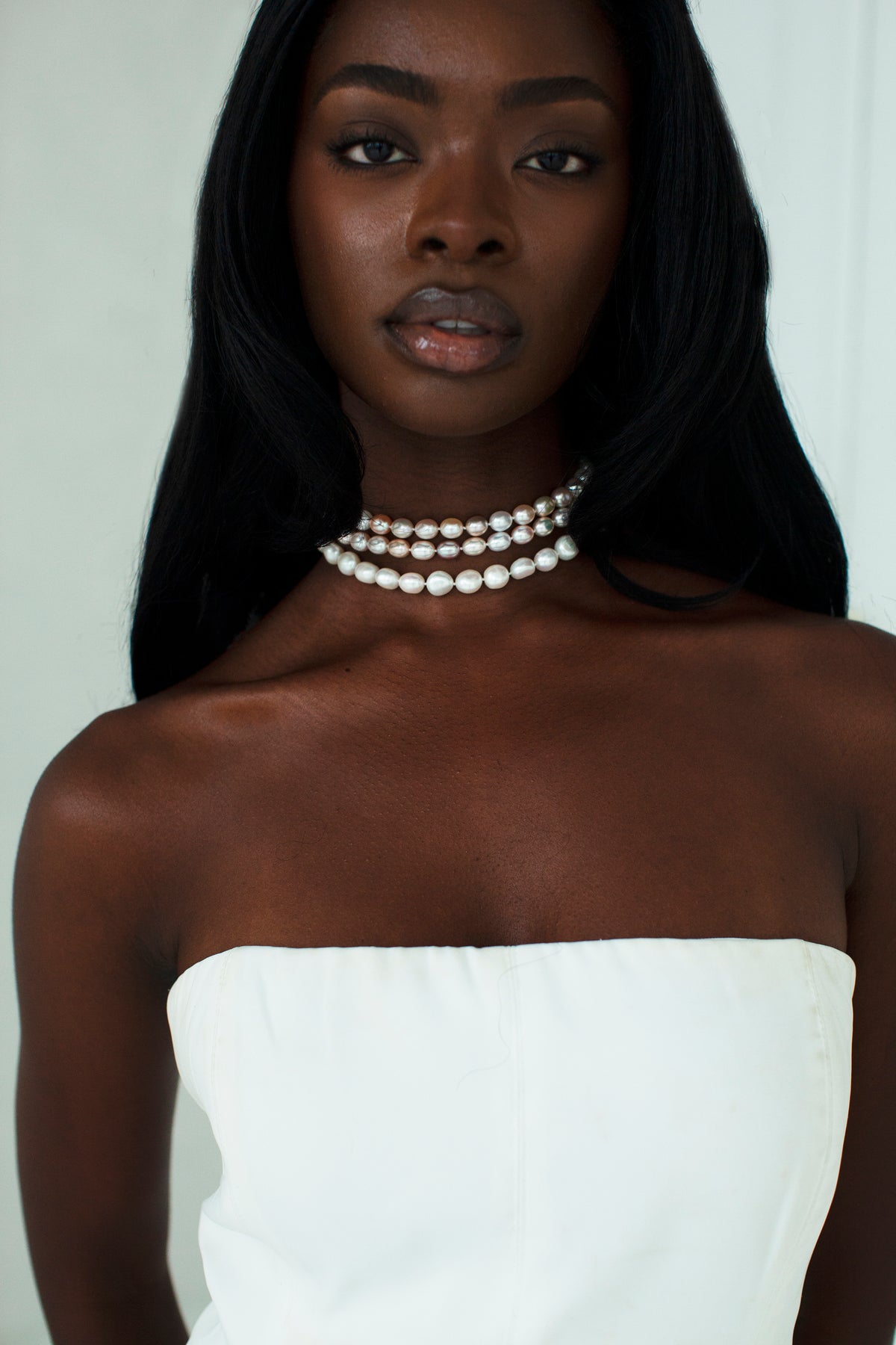 THE PEARL Choker Necklace Stack