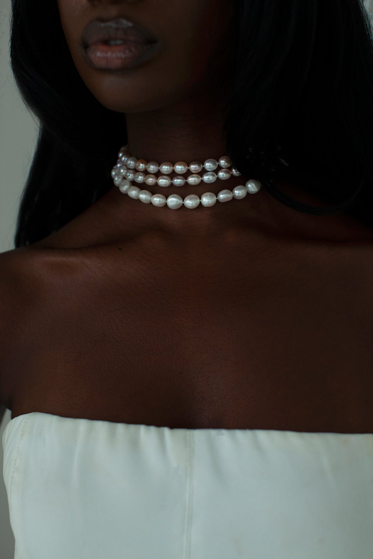 THE PEARL Choker Necklace Stack