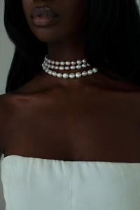 THE PEARL Choker Necklace Stack