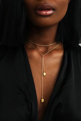 THE SANKOFA Diamond Adinkra Necklace I