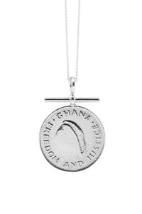 THE GHANA Crest and Cowrie Bar Coin Necklace