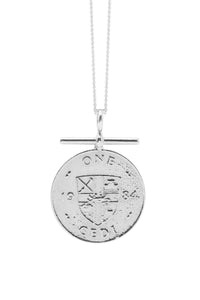 THE GHANA Crest and Cowrie Bar Coin Necklace