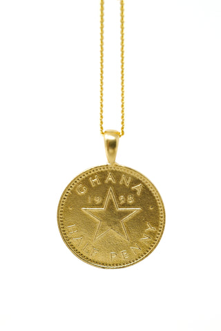 THE RASTAFARI  Coin Necklace
