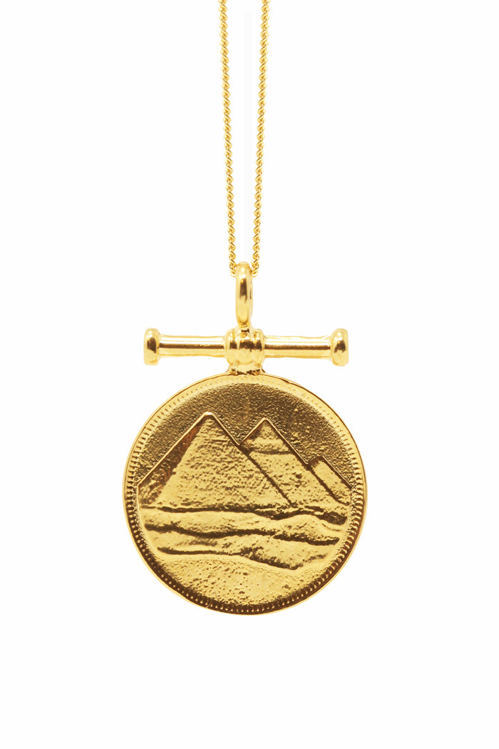 THE PYRAMID Bar Coin Necklace