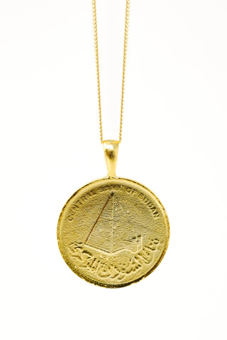 THE SUDAN Nubian Pyramid Coin Necklace
