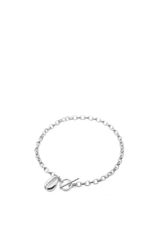 THE TOGGLE II Bracelet with Cowrie Pendant in Silver