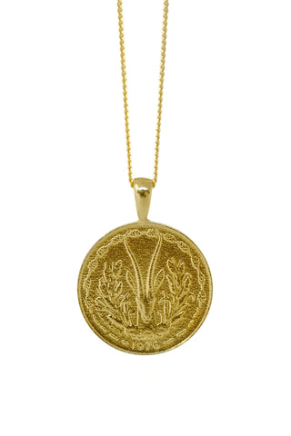 THE TRINIDAD and Tobago Hummingbird Coin Necklace