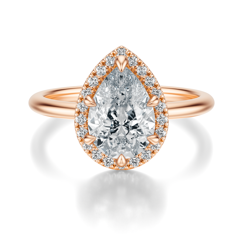 THE NADEAN Pear Halo Ring