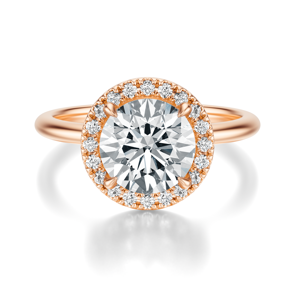 THE NADEAN Round Halo Ring