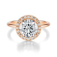 THE NADEAN Round Halo Ring