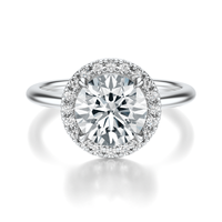 THE NADEAN Round Halo Ring