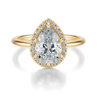 THE NADEAN Pear Halo Ring