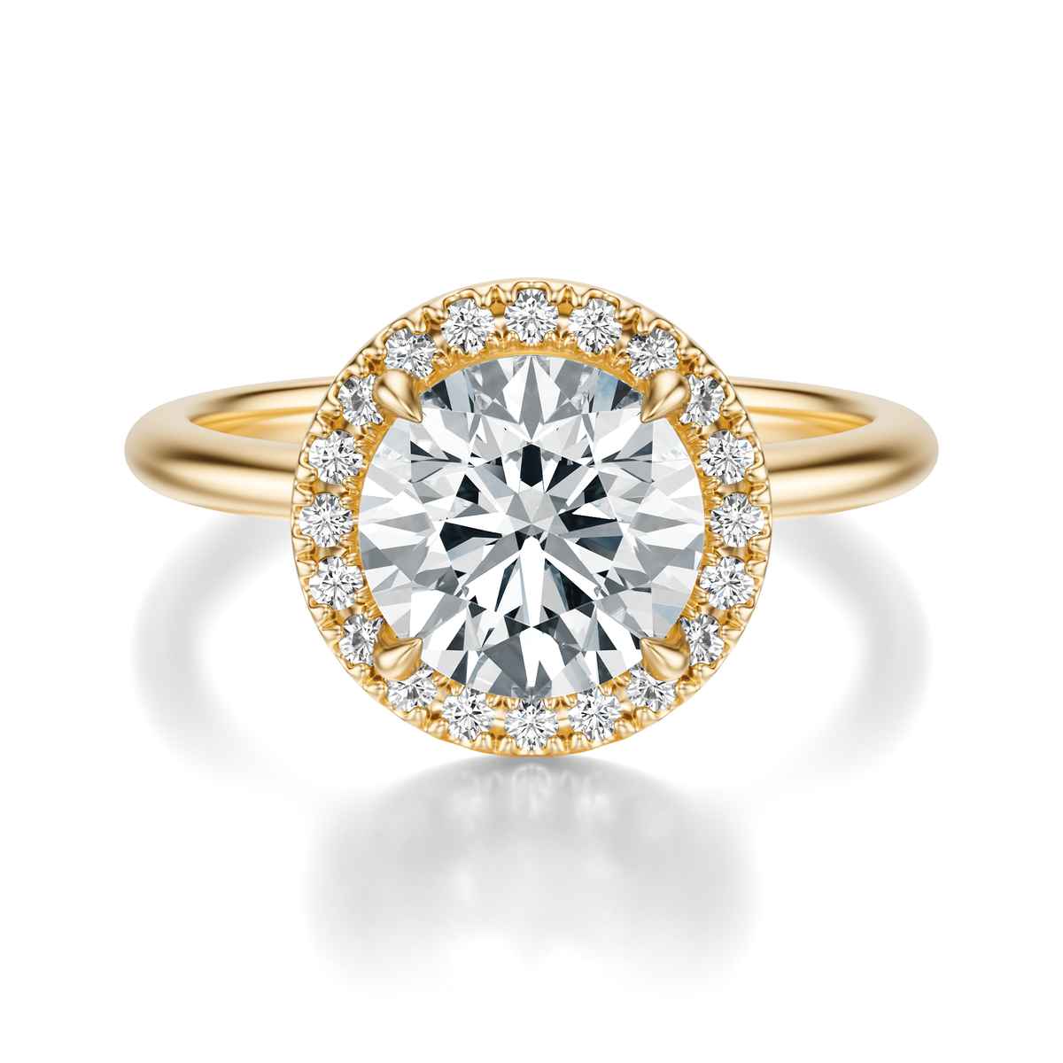 THE NADEAN Round Halo Ring