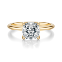 THE IMAN Cushion Solitaire Ring