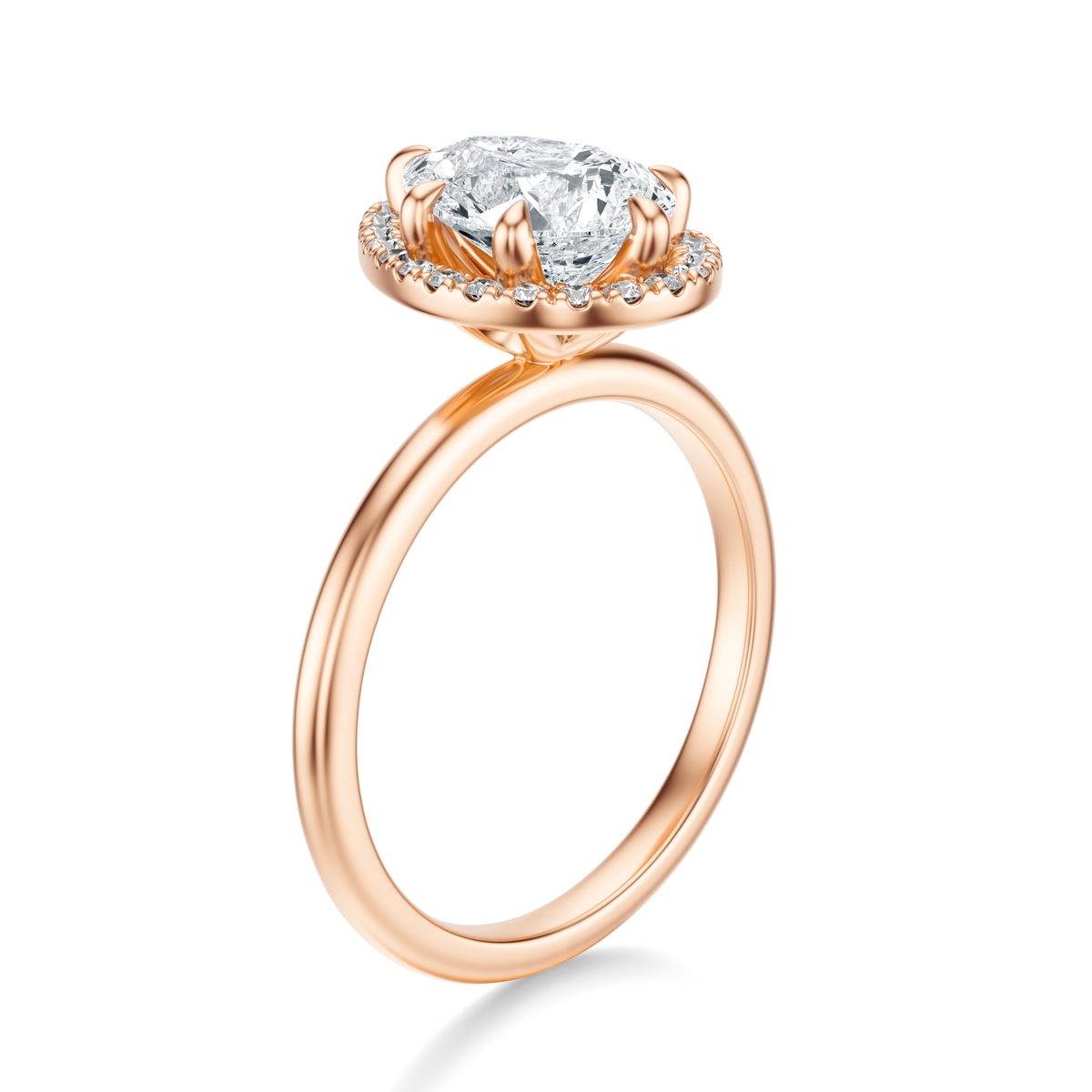 THE NADEAN Pear Halo Ring